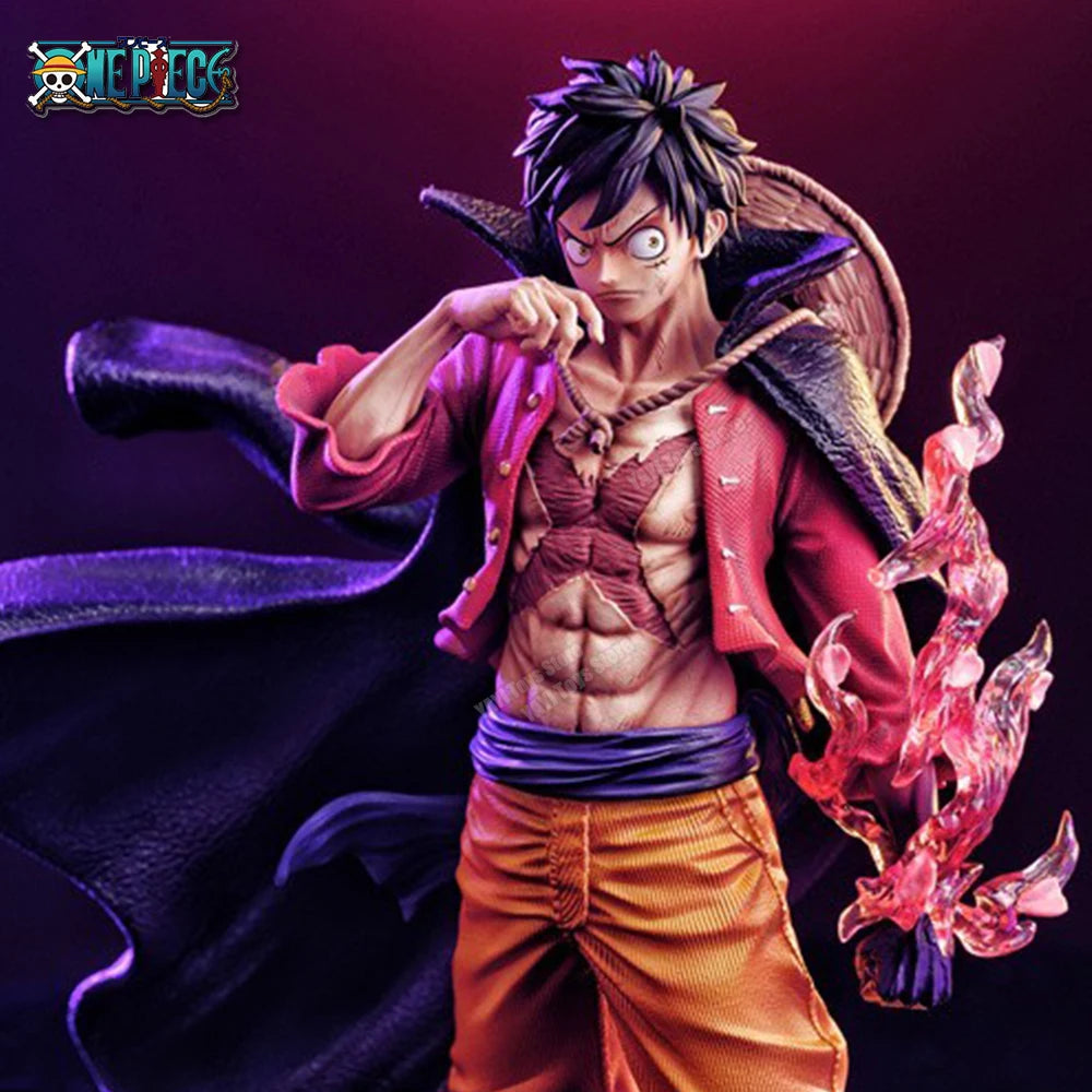 One Piece figure anime theater fire fist Luffy model ornaments tide play