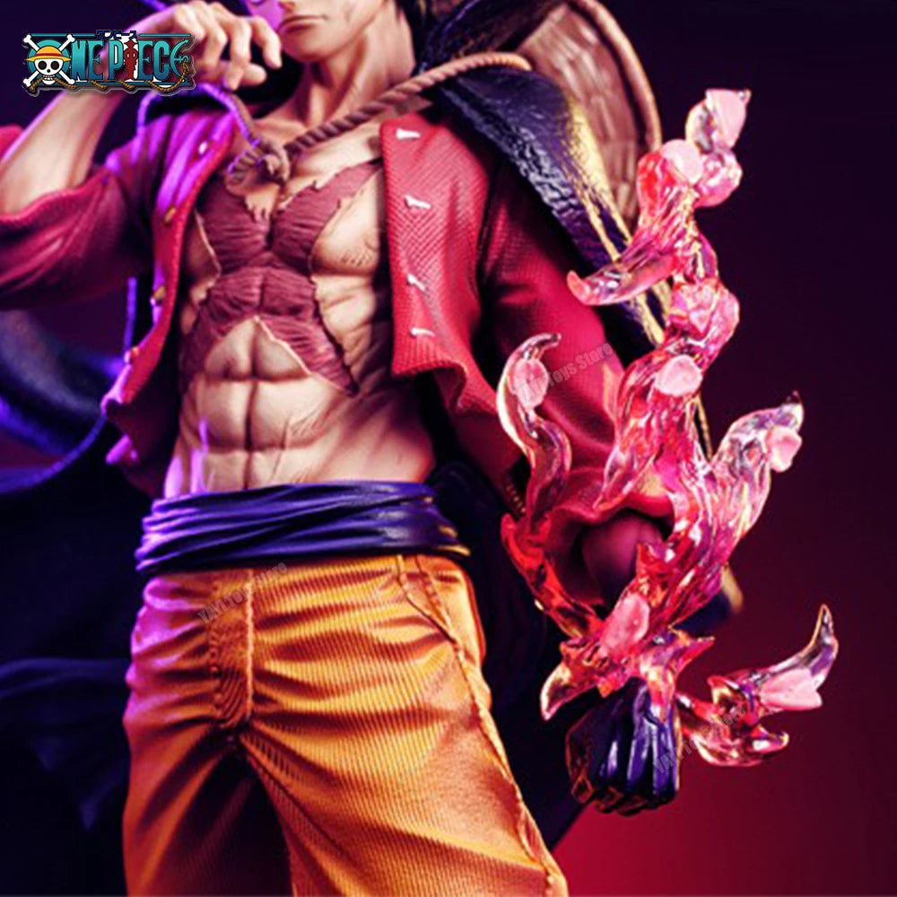 One Piece figure anime theater fire fist Luffy model ornaments tide play