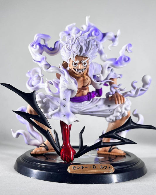 One Piece Luffy Gear 5 Sun God Nika Anime Figure