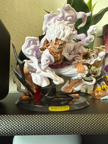 One Piece Luffy Gear 5 Sun God Nika Anime Figure