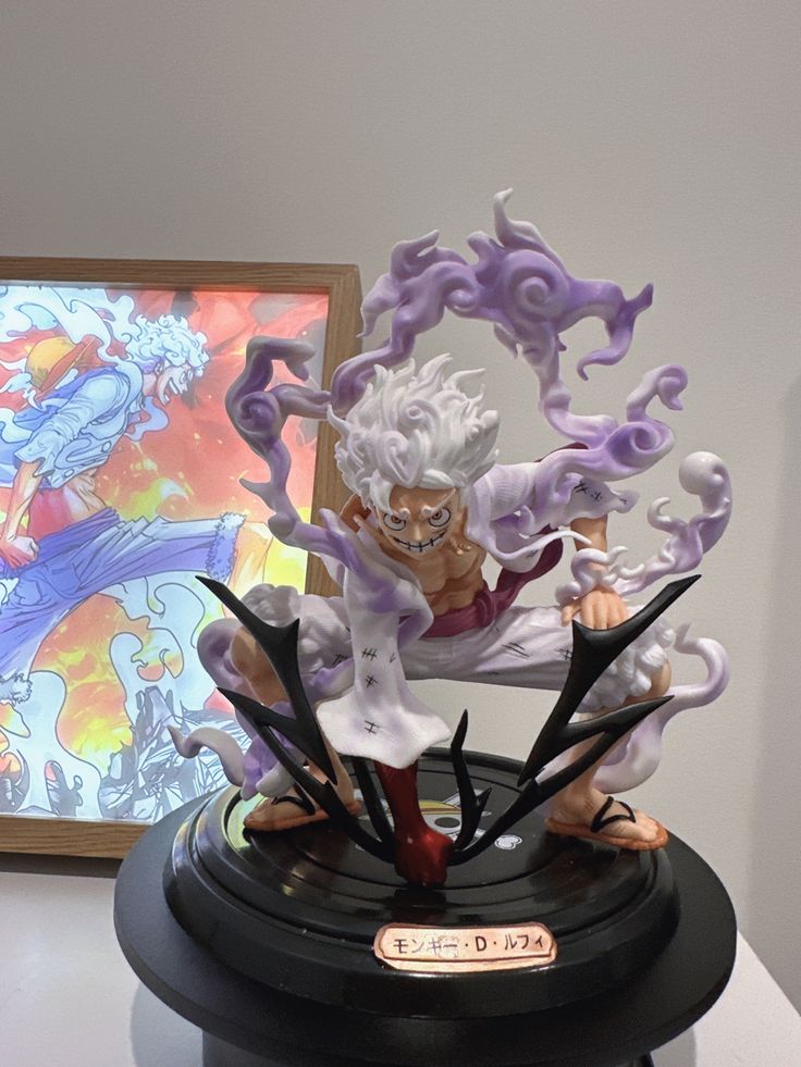One Piece Luffy Gear 5 Sun God Nika Anime Figure