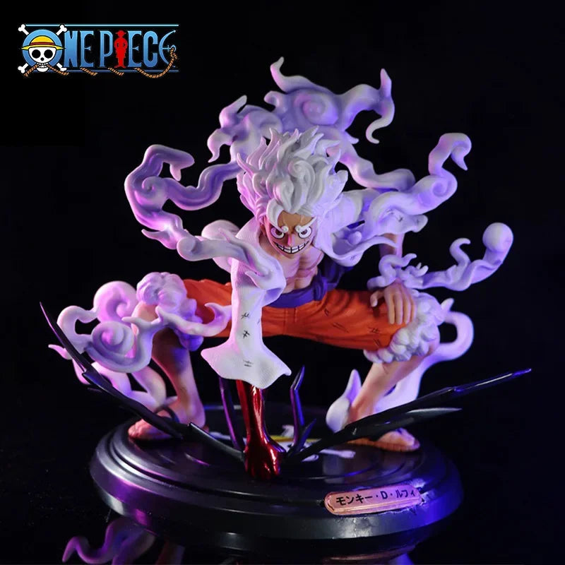20 cm / 7.8 inches One Piece Character Luffy Sun God Nika Form 5th Gear PVC Action Figure Collection Decoration Ornaments Toys