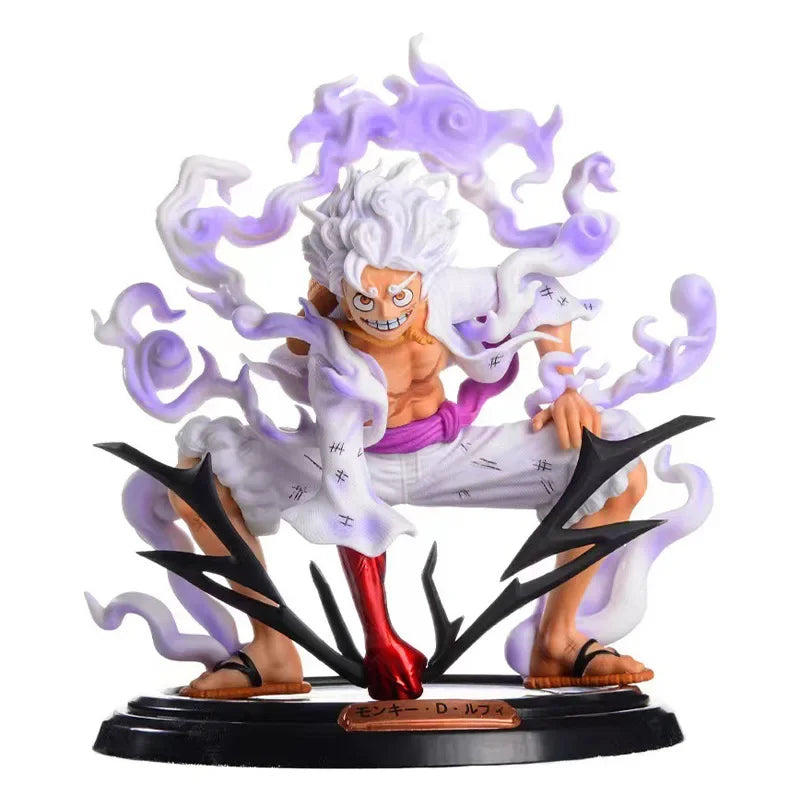 20 cm / 7.8 inches One Piece Character Luffy Sun God Nika Form 5th Gear PVC Action Figure Collection Decoration Ornaments Toys