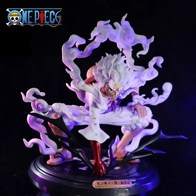 20 cm / 7.8 inches One Piece Character Luffy Sun God Nika Form 5th Gear PVC Action Figure Collection Decoration Ornaments Toys