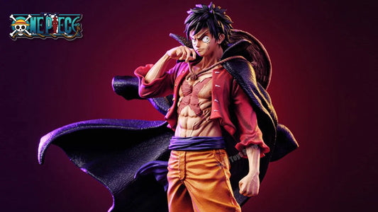 One Piece figure anime theater fire fist Luffy model ornaments tide play