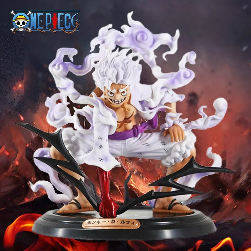 20 cm / 7.8 inches One Piece Character Luffy Sun God Nika Form 5th Gear PVC Action Figure Collection Decoration Ornaments Toys